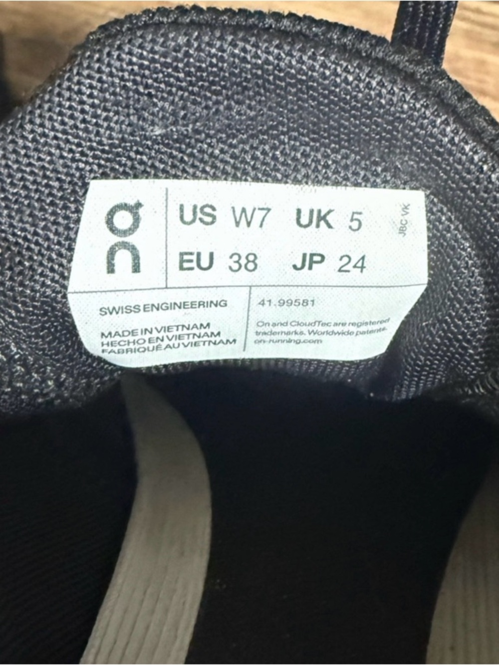 On Running Women’s Black and White Cloudswift Running Shoe - Picture 8 of 8